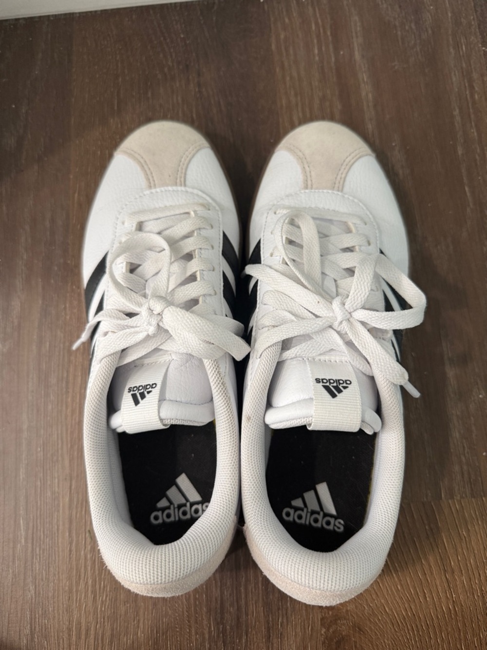 Adidas Black Stripe Leather Sneakers - Picture 4 of 5